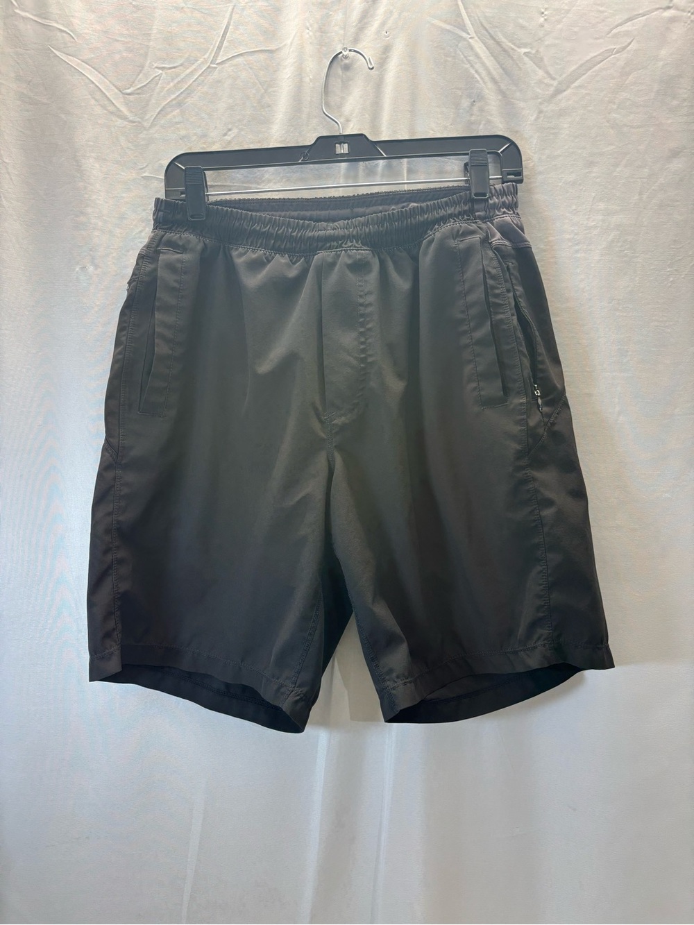 Birddogs Black Athletic Nylon Shorts with Zip Pockets